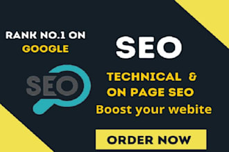 improve website ranking with onpage and technical SEO for google ranking