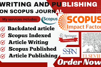 publish a research article in sci scie ssci springer  scopus indexed journal