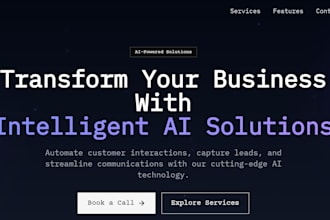 provide services like ai agents automation selling websites