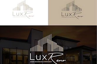 make a modern minimalist architecture and interior logo design