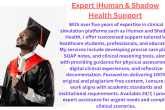 do shadow health, soap notes, ihuman, and case studies