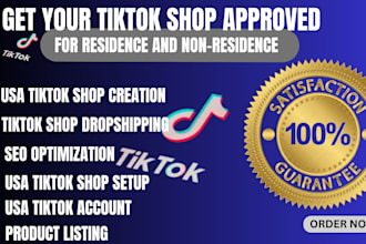 setup tiktok shop shopify dropshipping USA tiktok shop for non USA non residents