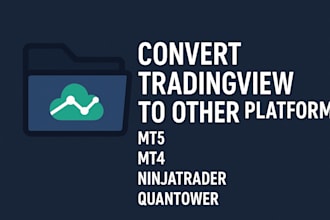 convert tradingview pinescript to ninjatrader, ctrader, quantower, mt5 mt4, mql5