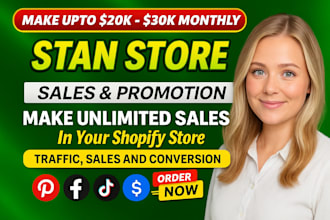 do stan store marketing, stan store sales funnel stan store promotion