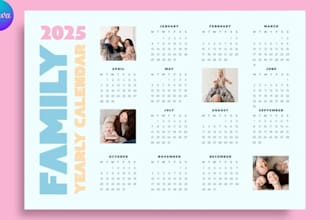 create a printable and digital planner for family schedules