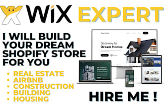 build custom wix real estate landing page website