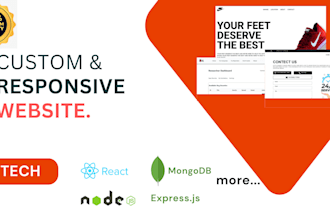 build a custom website with react nodejs mongodb to your exact requiremen