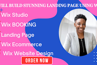 build wix website, wix redesign, wix studio, wix landing page as a wix developer