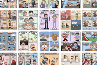 draw comic book, manga art,  nsfw comic and furry art