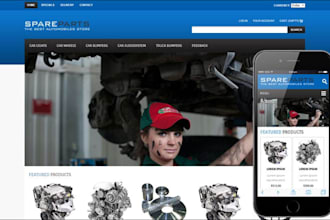 design mechanic website auto parts website auto repair store car parts website