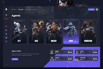 develop arcade game website, tournament website and gaming