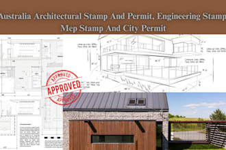 do australia architectural stamp and permit, engineering stamp, mep stamp