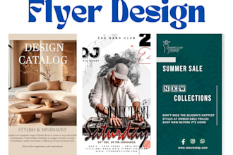design custom event flyers, party flyers, or business advertisements
