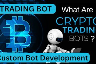 develop custom trading bot, exchanger bot, crypto bot, token bot, converter bot