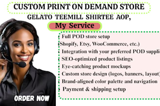 build a print on demand store using platforms like gelato teemill shirtee aop
