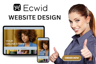 setup ecwid ecommerce store design redesign ecwid website upload products