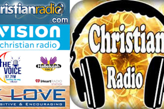 play and promote your song and ads on christian radio live