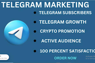 grow crypto telegram promotion, crypto telegram marketing, telegram subscribers