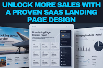 design saas landing page, website landing page, and figma to framer UI UX design
