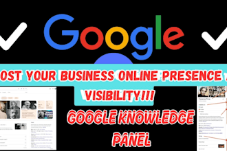 create google knowledge panel, gmb panel, local seo, gmb listing, b2b b2c panel