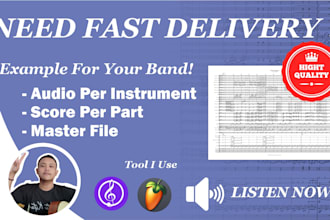 arrange,transcribe, and create drum corps music for you