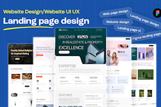 design modern figma UI UX website or landing page