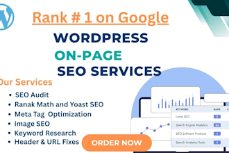 optimize wordpress on page SEO services with rankmath