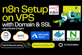 install n8n automation on cloud vps on gcp AWS azure etc