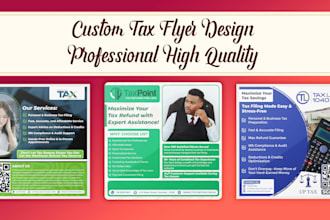 design custom tax flyer, credit repair, dl conference flyer, flier professional