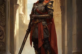 create a d and d character art and dnd art