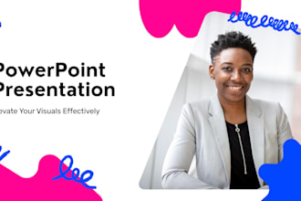 design investor pitch deck or business powerpoint presentation