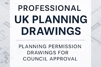 produce professional UK planning permission drawings for council approval