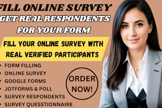 get 1000 respondents to fill online surveys, google form, and polls