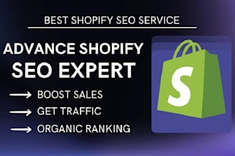 optimize and boost shopify SEO to improve ecommerce ranking, traffic and sales