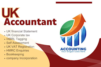 be your expert UK accountant, UK vat, UK accounts and UK tax return, bookkeeping