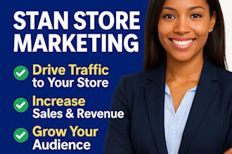 do stan store marketing store setup stan store design stan store promotion