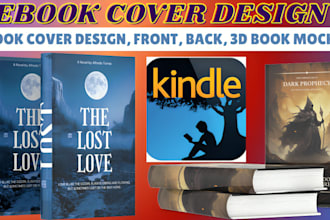 create high quality ebook cover art to elevate your book or kindly cover design