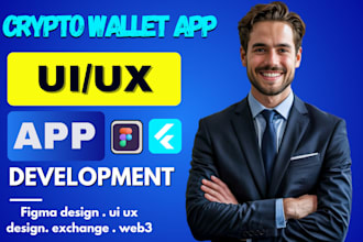 wallet app crypto mobile app exchange website development web3 app ui ux design