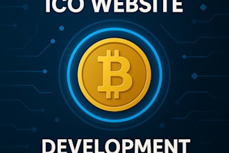 build web3 blockchain ico website, smartcontract, ico crypto token website, defi