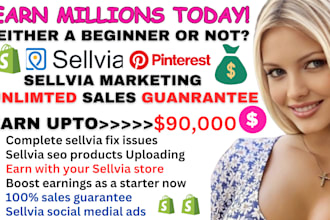 increate sellvia sales, shopify tiktok ads, complete sellvia store marketing pro