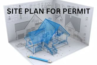 draw site plan or master plan, plot plan for permit