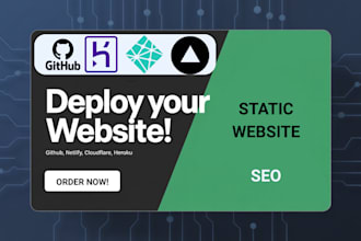 deploy static website from github repository on netlify, vercel, heroku and aws