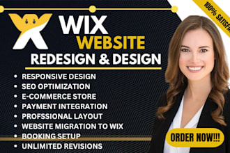 wix website design redesign wix website wix website development wix online store