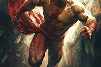 draw your fantasy characters and your favorite superheroes