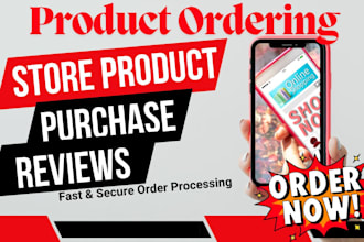 provide amazon etsy shopify product purchase product review and product ordering