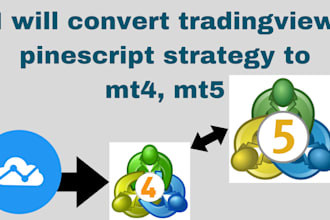 convert tradingview pinescript strategy to mt4, mt5