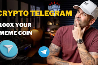do crypto telegram promotion ico to 90m whale wallet holders to 100x token sale