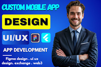create a custom mobile app design ui ux figma website ui design exchange website