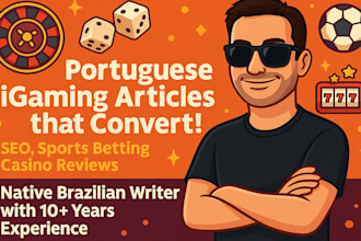 write portuguese igaming content focused for brazil market