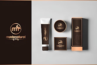 make a modern minimalist cosmetic beauty logo and any graphics design